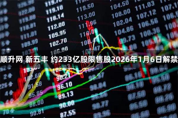 顺升网 新五丰 约233亿股限售股2026年1月6日解禁